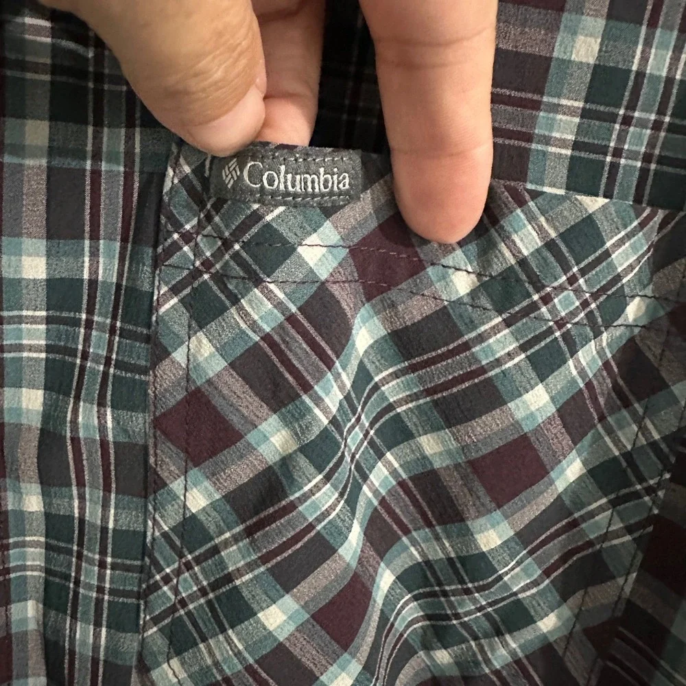 Columbia Mens XL Plaid Button Up Long Sleeve Shirt Casual Outdoor‎ Workwear